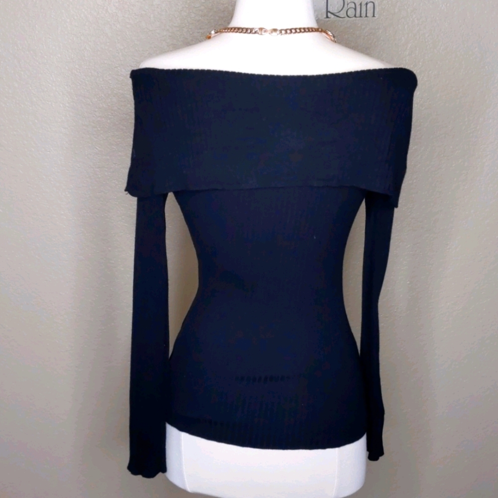 Jennifer Lopez Black off shoulder Top Size Medium - Picture 6 of 13